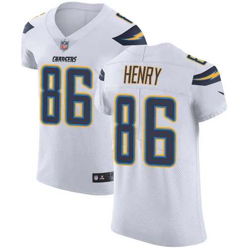 Nike Chargers #86 Hunter Henry White Men's Stitched NFL Vapor Untouchable Elite Jersey - Click Image to Close